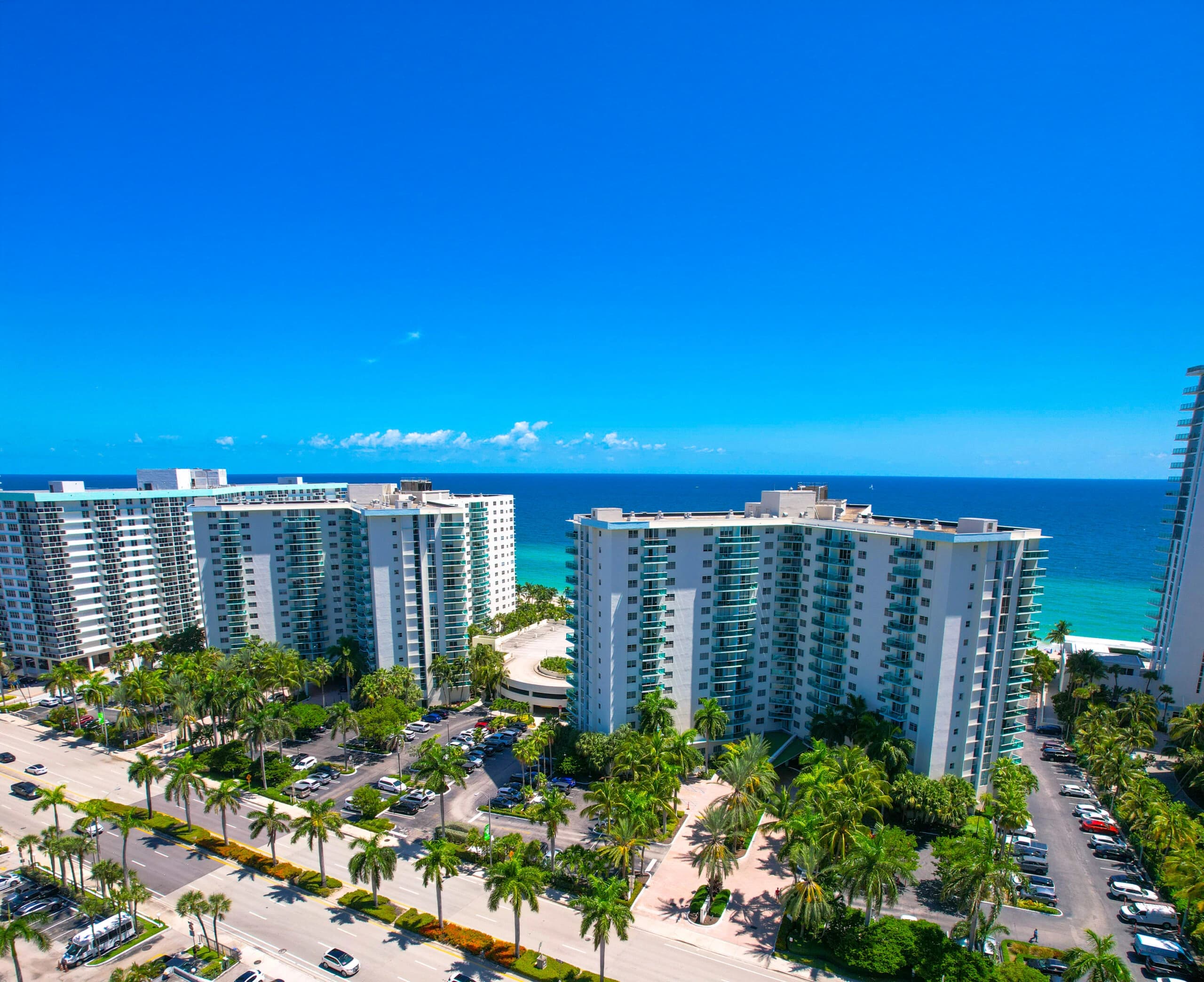 Beachfront view of Hollywood Beach